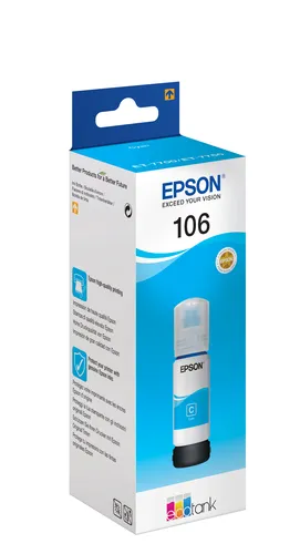 Illustration of product : EPSON 106 EcoTank Cyan ink bottle (2)