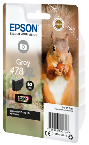 Illustration of product : Epson C13T04F64010 478XL Grey Photo (3)