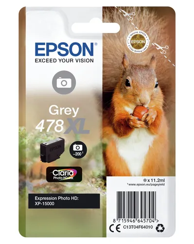 Illustration of product : Epson C13T04F64010 478XL Grey Photo (2)
