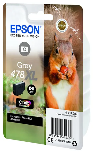 Illustration of product : Epson C13T04F64010 478XL Grey Photo (4)