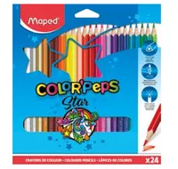 Illustration of product : MAPED Pochette 24 crayons de couleur COLORPEP'S. Coloris assortis (1)
