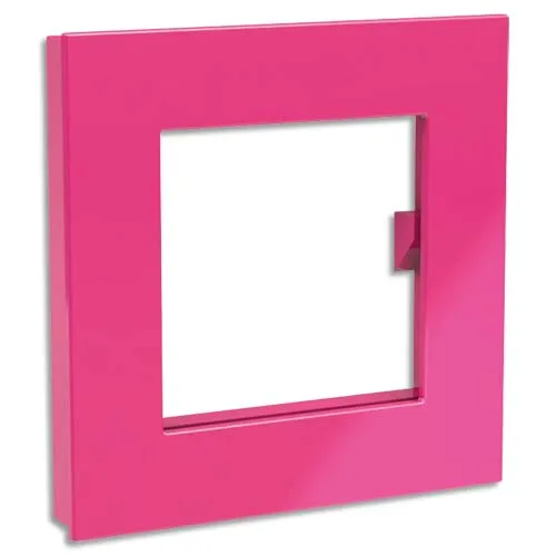 Illustration of product : DAHLE Aimant Mega Magnet XL format 75 x 75 mm. Carré Rose (1)