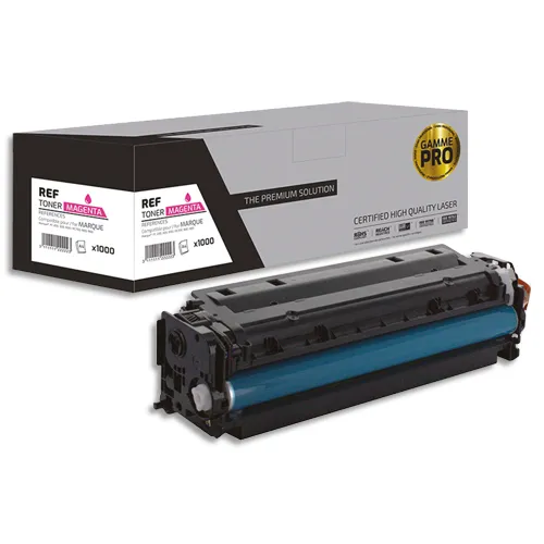 Illustration of product : PSN Cartouche compatible laser pro jaune HP CC532AY, Canon 318, 418, 718Y, L1-HT532-PRO (1)