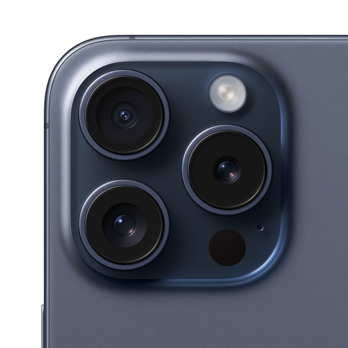 iPhone 15 Pro 1 To - Titane Bleu - Objectif appareil photo