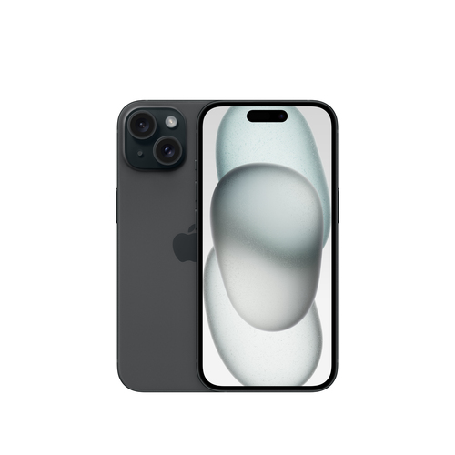 iPhone 15 512 Go - Noir - Face et dos 