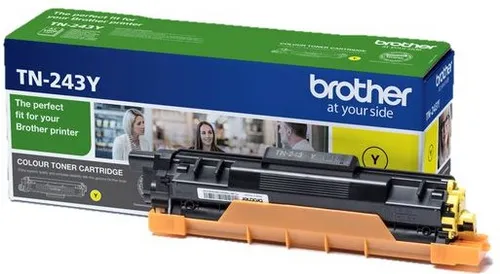 Illustration of product : Brother TN243Y - Jaune - original - cartouche de toner - pour Brother DCP-L3510, L3517, L3550, HL-L3210, L3230, L3270, MFC-L3710, L3730, L3750, L3770 (1)
