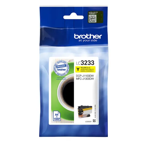 Illustration of product : Brother LC3233C Ink Jet Yellow 1.5 k (1)