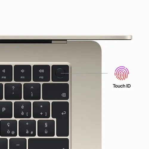 MacBook Air 15 512 Go SSD Lumière stellaire - Clavier