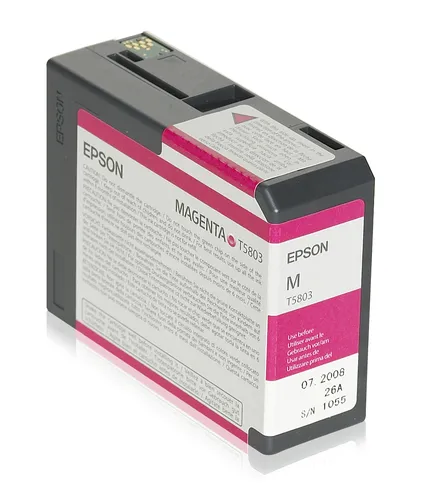 Illustration of product : EPSON T5803 cartouche de encre photo magenta capacité standard 80ml pack de 1 (1)
