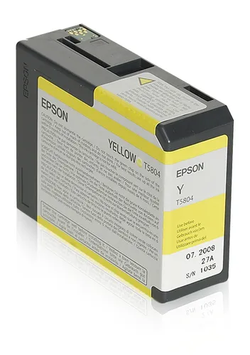 Illustration of product : EPSON T5804 cartouche de encre jaune capacité standard 80ml pack de 1 (1)