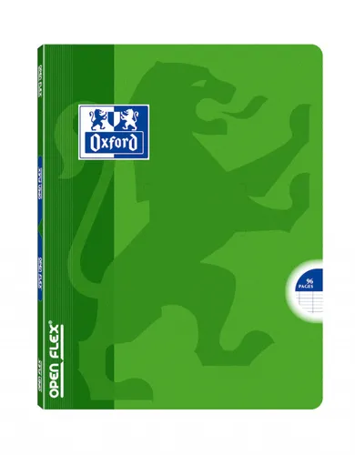 Illustration of product : OXFORD Cahier piqûre OPEN FLEX 96 pages petit format 17 x 22 cm grands carreaux Séyès. Couverture polypro (3)