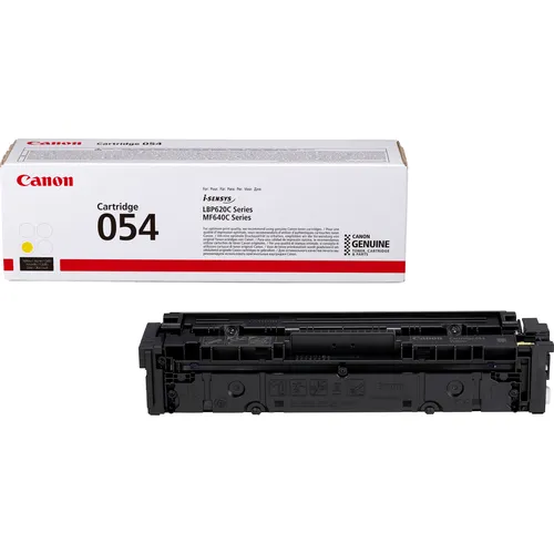 Illustration of product : Canon 054 - Jaune - original - cartouche de toner - pour ImageCLASS LBP622Cdw, MF641CW, MF642Cdw, MF644Cdw (1)