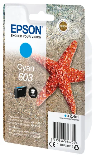 Illustration of product : EPSON Singlepack Cyan 603 Ink (2)