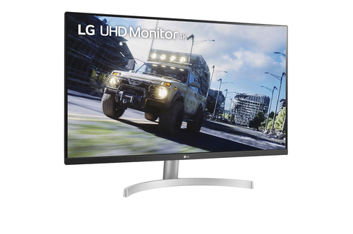 LG 32UN500P-W 4K 32" - Incliné à droite