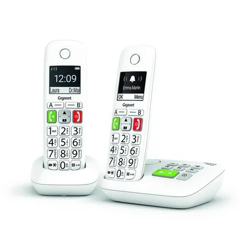 Illustration of product : GIGASET Téléphone sans fil E290 duo blanc avec répondeur L36852-H2921-N102 (1)