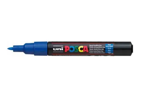 Illustration of product : UNI POSCA Marqueur uni pointe conique extra fine Bleu foncé PC1MC BF (1)