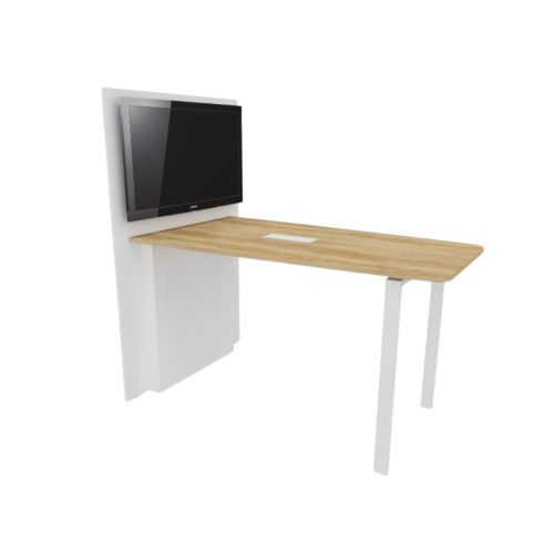 Table Visio Hub - Blanc Nebraska