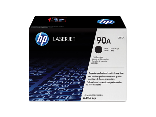 Illustration of product : HP 90A original Toner cartridge CE390A black standard capacity 10.000 pages 1-pack Smart printing Technology (1)