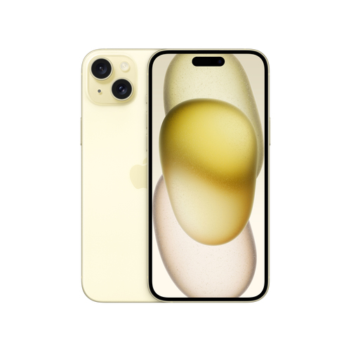 iPhone 15 Plus 256 Go - Jaune - Face et dos