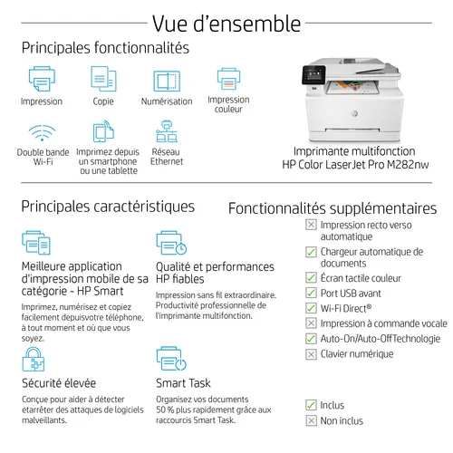 Illustration of product : HP Color LaserJet Pro MFP M282nw (14)