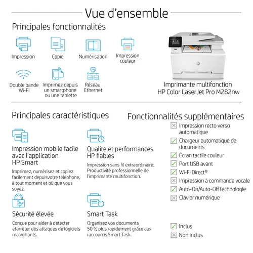 Illustration of product : HP Color LaserJet Pro MFP M282nw (15)