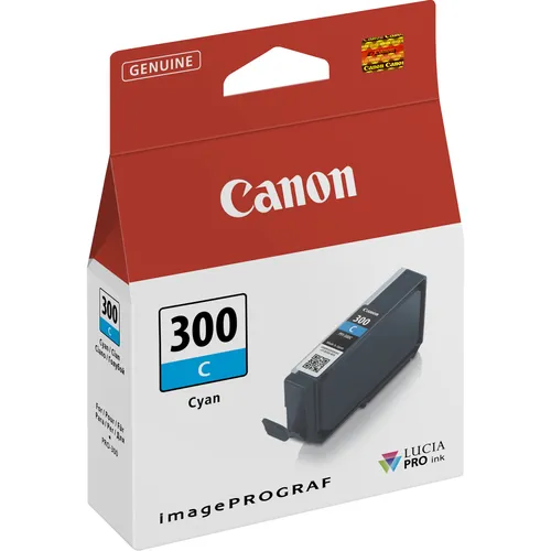 Illustration of product : CANON PFI-300 C EUR/OCN cyan ink tank (1)
