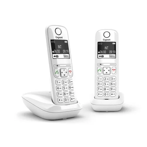 Illustration of product : GIGASET Téléphone sans fil AS690 Duo Blanc AS690DUOBLC (1)