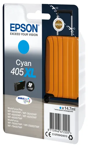 Illustration of product : EPSON Singlepack Cyan 405XL DURABrite Ultra Ink (2)