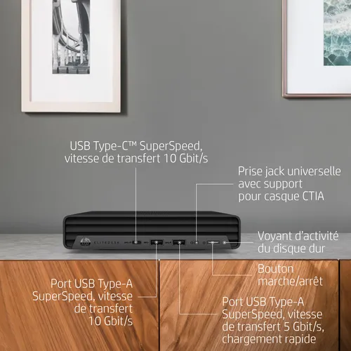 Illustration of product : HP EliteDesk 800 G6 DM Intel Core i5-10500 16Go - 512Go (25)