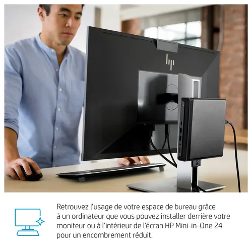 Illustration of product : HP EliteDesk 800 G6 DM Intel Core i5-10500 16Go - 512Go (15)