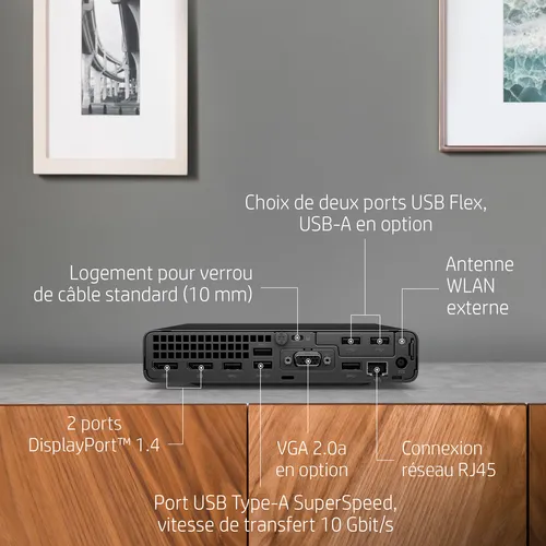 Illustration of product : HP EliteDesk 800 i7-10700 16Go 512Go SSD (18)