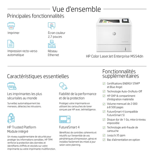 Illustration of product : HP LaserJet M554DN (12)