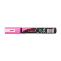 Illustration of product : UNI-BALL Marqueur craie CHALK MARKER, pointe ogive moyenne Rose fluo (1)