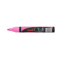 Illustration of product : UNI-BALL Marqueur craie CHALK MARKER, pointe ogive moyenne Rose fluo (2)