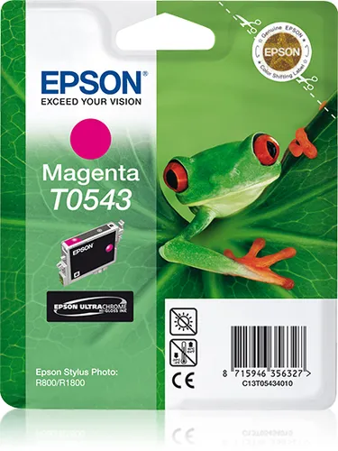 Illustration of product : EPSON T0543 cartouche d encre magenta capacité standard 13ml 400 pages 1-pack blister sans alarme (1)