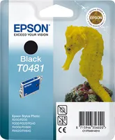 Illustration of product : EPSON T0481 cartouche d encre noir capacité standard 13ml 630 pages 1-pack blister sans alarme (1)