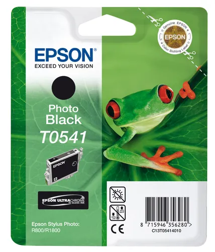Illustration of product : EPSON T0541 cartouche d encre photo noir capacité standard 13ml 550 pages 1-pack blister sans alarme (2)