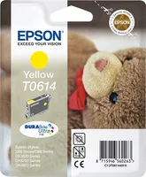 Illustration of product : EPSON T0614 cartouche d encre jaune capacité standard 8ml 250 pages 1-pack blister sans alarme (1)