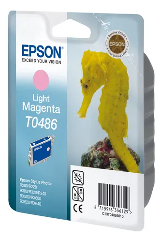 Illustration of product : EPSON T0486 cartouche d encre magenta clair capacité standard 13ml 430 pages 1-pack blister sans alarme (3)