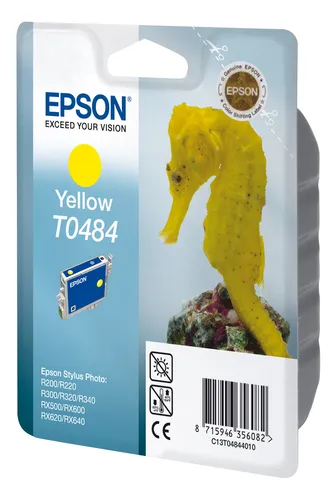 Illustration of product : EPSON T0484 cartouche d encre jaune capacité standard 13ml 430 pages 1-pack blister sans alarme (3)