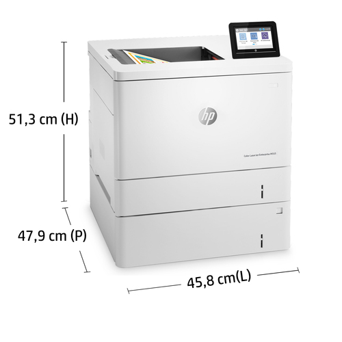 HP LaserJet M555X - Dimensions