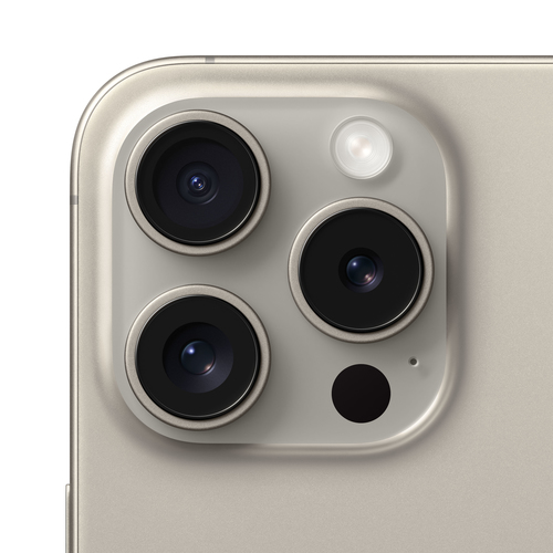 iPhone 15 Pro 128 Go - Titane Naturel - Objectif appareil photo