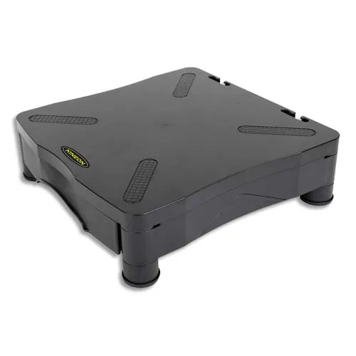 Illustration of product : KINEON Support moniteur Deluxe avec tiroir Noir 369D (1)