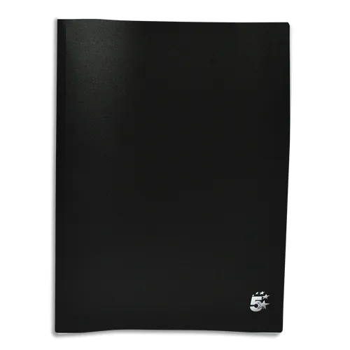 Illustration of product : PERGAMY Protège-documents en polypropylène 40 vues Noir, couverture 3/10e, pochettes 6/100e (1)
