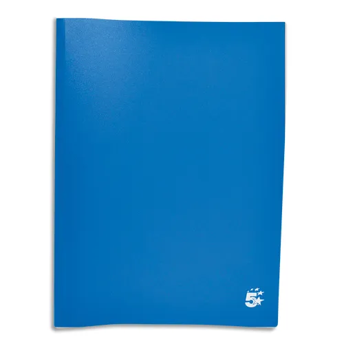 Illustration of product : PERGAMY Protège-documents en polypropylène 100 vues Bleu, couverture 3/10e, pochettes 6/100e (1)