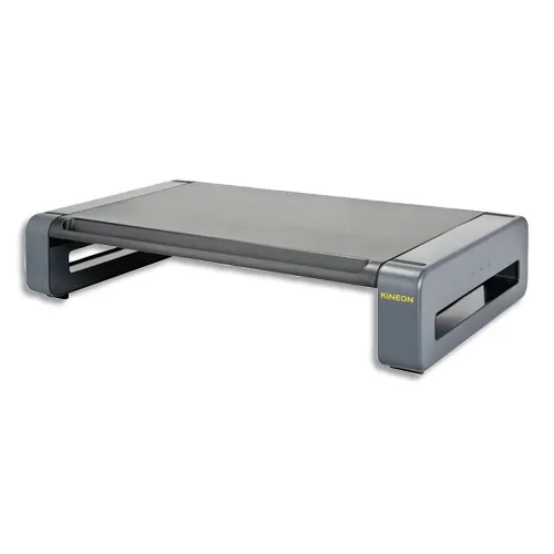 Illustration of product : KINEON Support moniteur Deluxe Noir/Gris MS-1001G (1)