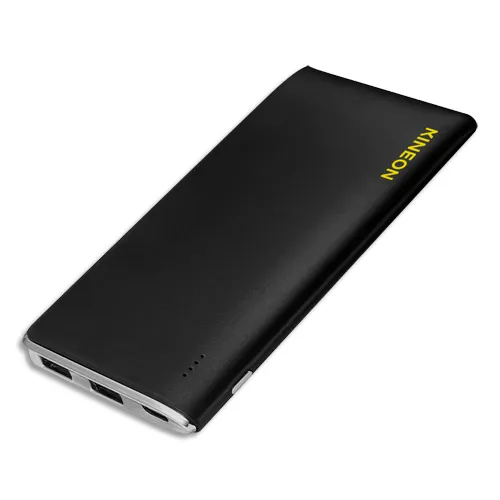 Illustration of product : KINEON Powerbank 5000 mHa entrée micro USB sortie 2 USB Noir D5 KN311513 (1)