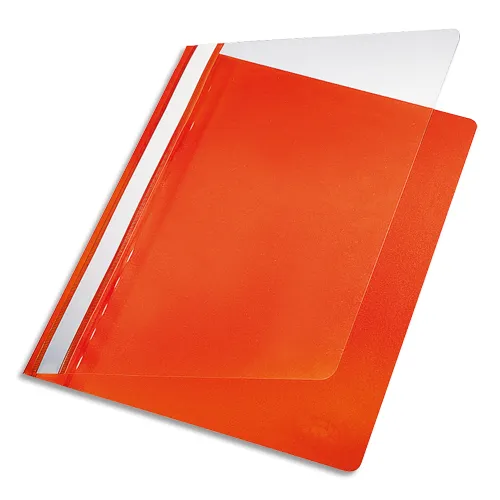 Illustration of product : PERGAMY Chemise de présentation à lamelle en PP 17/100eme format A4. Coloris Orange (1)
