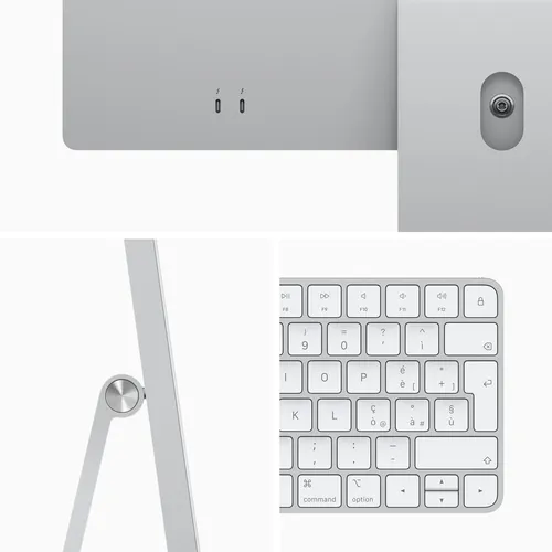 Illustration of product : iMac 24P Apple M1 256 Go - Argent (4)