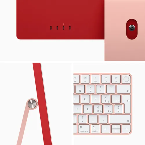 iMac 24 pouces 512 Go - Rose - Clavier et écran